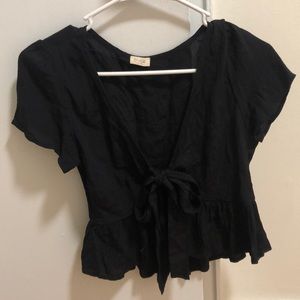 Black tie top
